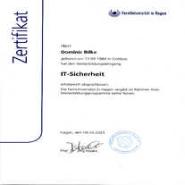 Zertifikat FernUniversität in Hagen